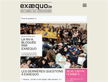 Tablet Screenshot of exaequo.be